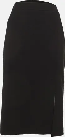 Moschino Black Crepe Pencil Skirt L