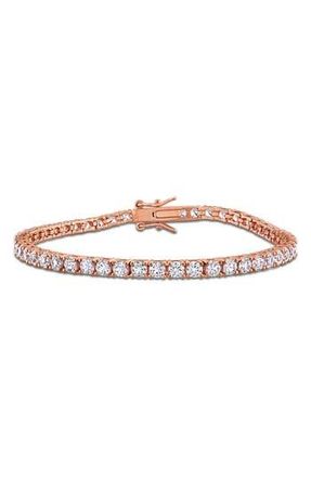 Delmar Lab Grown White Sapphire Tennis Bracelet at Nordstrom Rack