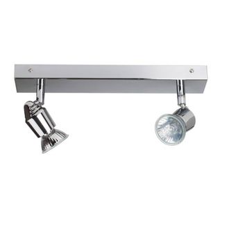 Netlighting Bomba 2 Light Twin Spotlight Chrome in Silver