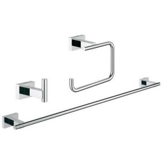 GROHE Juego De Accesorios Eessentials Cube, 40777001, Cromado - Grohe