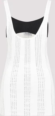 The Attico Flat Ribbed Jersey Tank Top