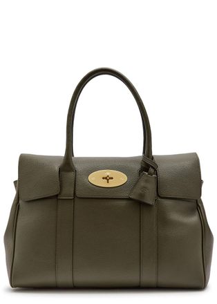 Mulberry Bayswater Small Grained Leather Shoulder bag - Green - One Size