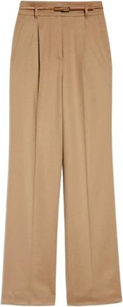 Max Mara Wide Trousers, female, Beige, M, Midi Dresses