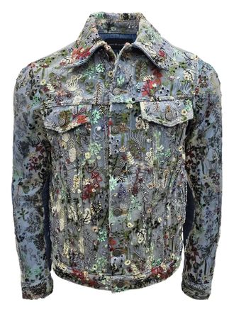 Co&ucirc;t de la Libert&eacute; embellished jacket - Blauw