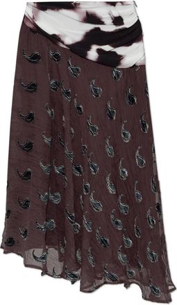 Tory Burch Dames, Rokken, Bruin, Maat: XS Velours