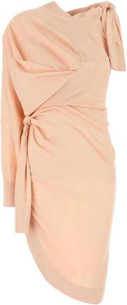 Ferragamo Cotton Blend Jurk - Dames - Korte kleedjes - Roze - S - Kleedjes