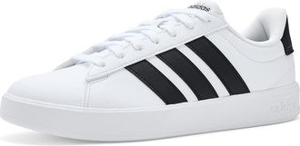 adidas Grand Court Womens Shoes White/Black/White : 10.5 B - Medium, Rubber