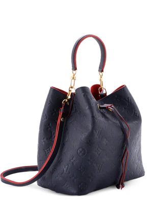 Louis Vuitton NeoNoe Handbag Monogram Empreinte Leather MM bucket bag - Blu