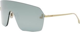 Fendi Ladies Black Shield Sunglasses FE4121US 30X