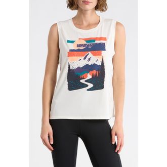Marika Ana Graphic Tank in Sugar Swizzle Mountain at Nordstrom Rack, Size X-Small