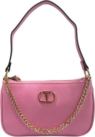 Twinset Shoulder Bags, female, Pink, Size: ONE SIZE Polyethylene Clutch Bag