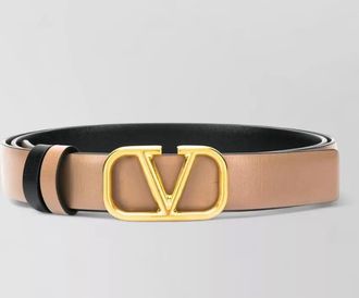 Valentino Garavani reversible vlogo belt calf leather