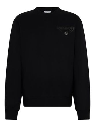 Philipp Plein crew-neck graphic sweatshirt - Black