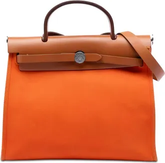 Herm&egrave;s Pre-owned Hermes Toile Herbag Zip 31 Ladies R2UYQ8718SOGZHR1