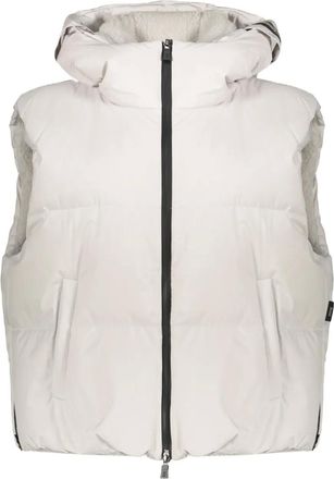 Herno hooded quilted gilet - White