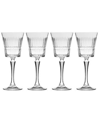 Godinger Set of 4 Regent Crystal Red Wine Glasses