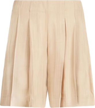 Liu Jo Geplooide shorts - Beige