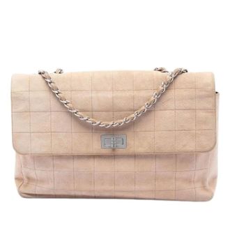 Chanel Pre-owned Vintage Flap Shoulder Bag - Dames - Pre-owned - Beige - Maat: ONE Size Leer
