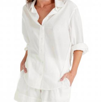 Sundays Cambric Emerson Shirt In Soft White
