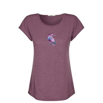 Greenbomb Bird Look Cool T-Shirt f&uuml;r Damen | lila
