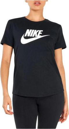 Nike NSW Tee T-shirt met korte mouwen - Dames - Sportshirts - Zwart - S - Katoen - Fitness