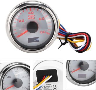 OEM Adecuado Para Tac&oacute;metros Marinos De Aguja De 52 Mm, 9-32 V, Retroiluminaci&oacute;n Roja