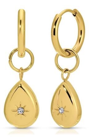 Kozakh Illion Drop Hoop Earrings in Gold at Nordstrom