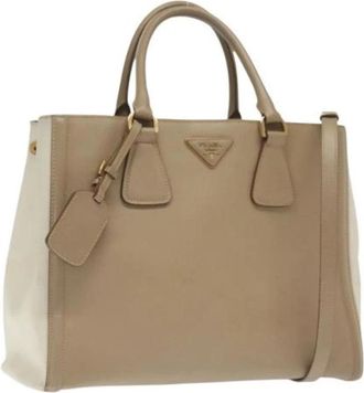 Prada Pre-owned Handbags, female, Beige, Size: ONE SIZE Pre-owned Vintage Hand Bag