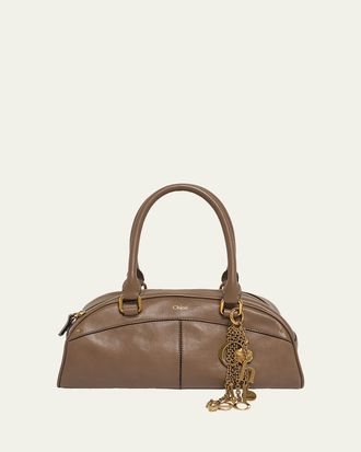Chlo&eacute; Bowling Shoulder Bag in Leather