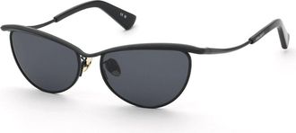 Nina Ricci SNR406 0530 Womens Sunglasses Black Size 54