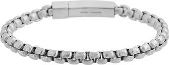 Geoffrey Beene Mens Semiprecious Stone Curb Chain Bracelet in Brown at Nordstrom Rack