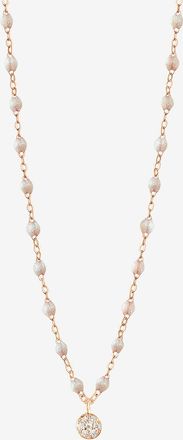 Gigi Clozeau Roségoldhalskette mit Diamantanhänger Puce Opale - 42 cm