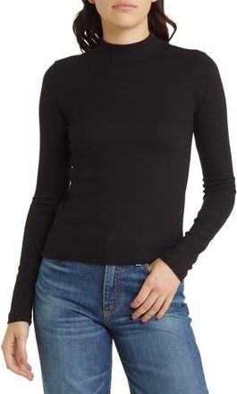 ASKK NY Mock Neck Sweater in Black at Nordstrom Rack, Size 4(Xl)