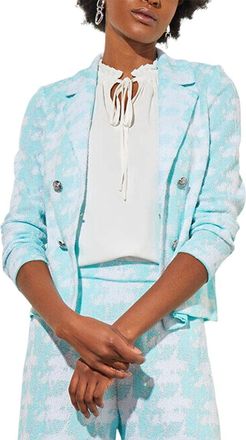 Ming Wang Lapel Collar Knit Jacket