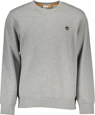 Timberland Logo-Pullover in Bio-Katoenmix - Heren - Sweatshirts - Grijs - S - Katoen - Hoodies & sweatvesten