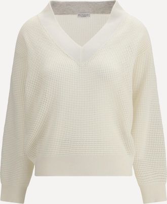 Brunello Cucinelli Cashmere net Sweater Female XL