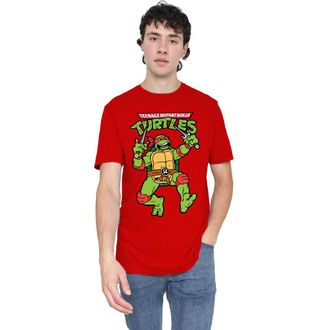 Teenage Mutant Ninja Turtles TMNT Retro Raph Unisex T Shirt, Red, Small