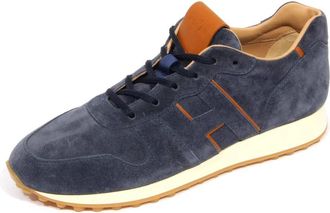 Hogan H383 Sneaker - Heren - Sneakers - Blauw - 40 1/2 EU - Leer - Schoenen