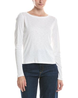 Nic+Zoe Nic & Zoe Solid Cape Rib Modern Boat T-Shirt