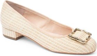 Patricia Green Riviera Pump in Natural Striped Raffia at Nordstrom, Size 10