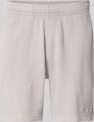 Champion Shorts mit Strukturmuster und elastischem Bund in Beige, Gr&ouml;&szlig;e XXL
