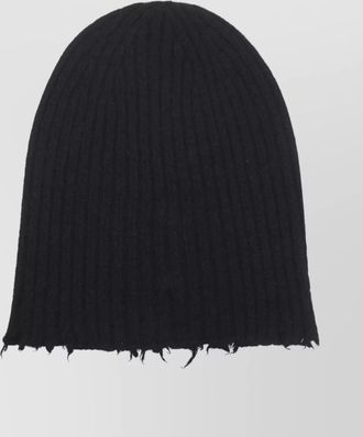 Uma Wang relaxed ribbed frayed soft hat