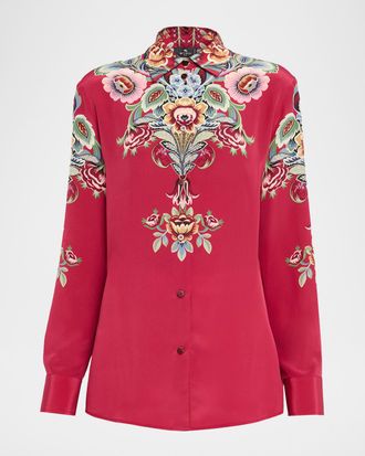 ETRO フラワー パンツ レッド Red Etro Clothing: Shop up to −92% | Stylight