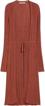 Pennyblack Bronze Ribbed Cardigan Curt - Dames - Vesten - Bruin - L - Truien & Vesten