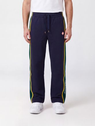 Casablanca Pantaloni jogging in cotone organico a gamba dritta