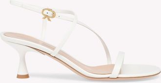 Gianvito Rossi Ascent Sandal 55 in White Calf Leather at Nordstrom, Size 37.5