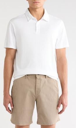 Vince Garment Dyed Cotton Polo in Optic White at Nordstrom Rack, Size Xx-Large