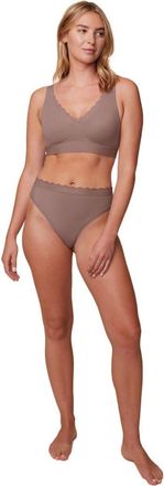 Harper Wilde Bliss Lace Bralette in Mauve at Nordstrom, Size Xx-Large