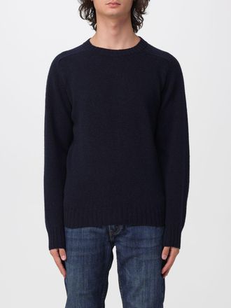 Sebago Maglia girocollo a maniche lunghe in pura lana con bordi a costine
