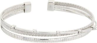 Meshmerise Plated Silver Mesh Bangle Bracelet